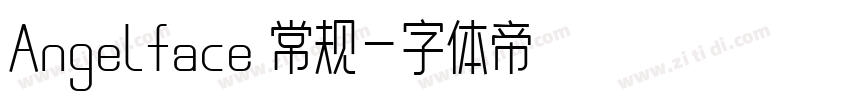 Angelface 常规字体转换